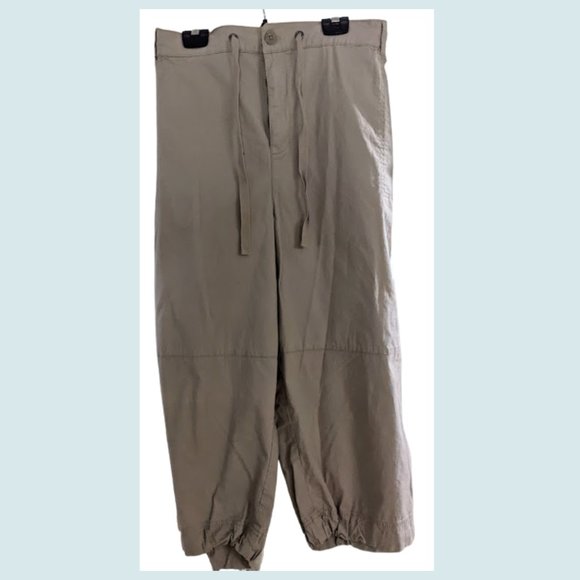 Plus Size 24 Tan Cargo Capri Pant 6 Pockets Stretch Comfort Waist Penningtons - Picture 3 of 5